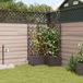 vidaXL Plantenbak Bruin 80 x 80 x 142 cm Staal