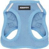 Merkloos / Sans marque Wan GmbH Hondentuigje - Vestharnas - Veilige Wandelingen - All-weather mesh - Maat L - Lichtblauw