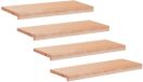 vidaXL Trapmatten 4 st Naturel 80 x 25 x 2 cm Massief beukenhout