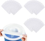 Merkloos / Sans marque BeiJingLiangPinJiaZuoKeJiWenHuaFaZhanYouXianGongSi 30 Stuks Zwembadskimmersokken - Superfijn Nylon - Herbruikbaar - Stofdicht - Pool Filter - Zwembad Onderhoud - Reiniging - Zwembadreinigings - Skimmernet Voor Zwembad - Sok Voor In De Skimmer - Skimmer Tas - Pool Skimmer Socks - Wit