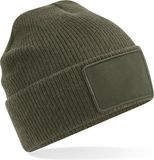 Beechfield Thinsulate™ muts met afneembare patch B540 - Military Green - One size