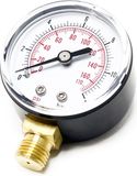 Manometer drukvat manometer DN8 (1/4") 12.9mm 0- 12bar 0-170 PSI diameter ~ 50 mm
