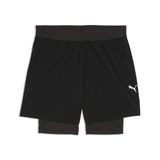 PUMA Dreamrun 2-in-1 dryCELL hardloopshort voor Heren, Zwart, Maat XS