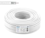 EDISION ICX-50 coaxkabel 50 m, antennekabel TV SAT intern PVC wit