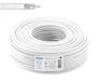 EDISION ICX-50 coaxkabel 50 m, antennekabel TV SAT intern PVC wit