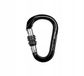 Grivel Mega K6N HMS Karabiner Noir - Verrouillage à vis