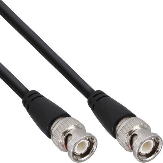 InLine BNC Videocable RG59 5m coax-kabel Zwart