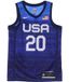 Nike Maillot de basket-ball pour hommes, maillot Nba Limited Road Team USA obsidienne/blanc