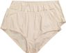Ulla Popken - Dames - Midislips set van 2 - Parelwit - Maat 50+