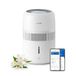 Philips Verdamper Luchtbevochtiger Serie 4000, Hygiënische Bevochtiging, 99,97% Minder Bacteriën, 3,5 L Waterreservoir, 275 ml/u, Ruimtes tot 41 m², Wit (HU4209/00)