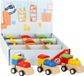 Small foot Display locomotief voor het opwinden van hout, 100% FSC-gecertificeerd, bevordert de motoriek, art.nr. 11016