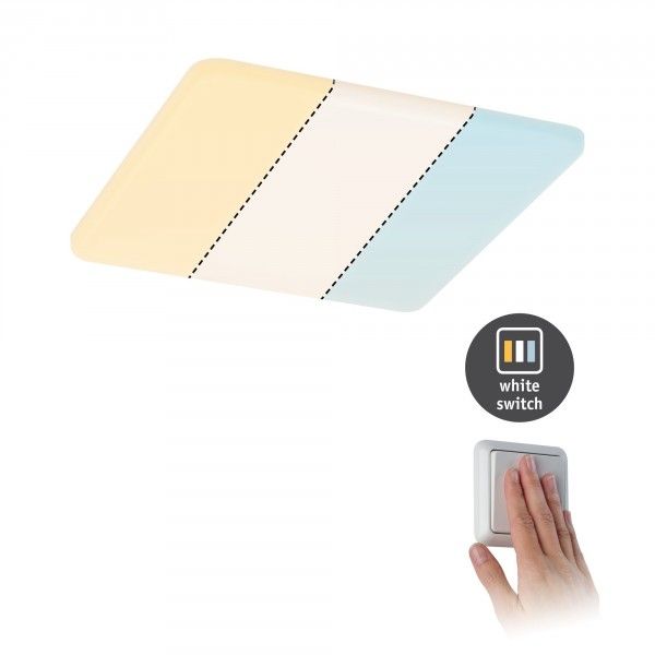 Paulmann Veluna LED-inbouwpaneel WhiteSwitch 14W 1000lm - Transparant