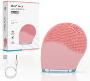 ENOA SONIC FACE – Gezichtsreinigingsborstel – Waterdicht & Oplaadbaar via USB – Ultra Hygiënisch Silicone – 8 Intensiteitsniveaus – 180 min Batterijduur – Reisformaat