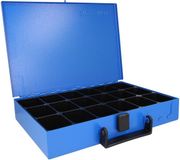 Merk is onbekend Assortimentsdoos sorteerdoos 18 vakken van plaatstaal blauw/zwart