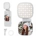 NEEWER Basics Magnetische selfielamp, compatibel met MagSafe iPhone, 2 W, IRC 95+, tweekleurig, draaibaar, led, extra verlichting voor telefoon, 680 LX/0,3 m, geïntegreerde spiegel voor vlogs, NL45B