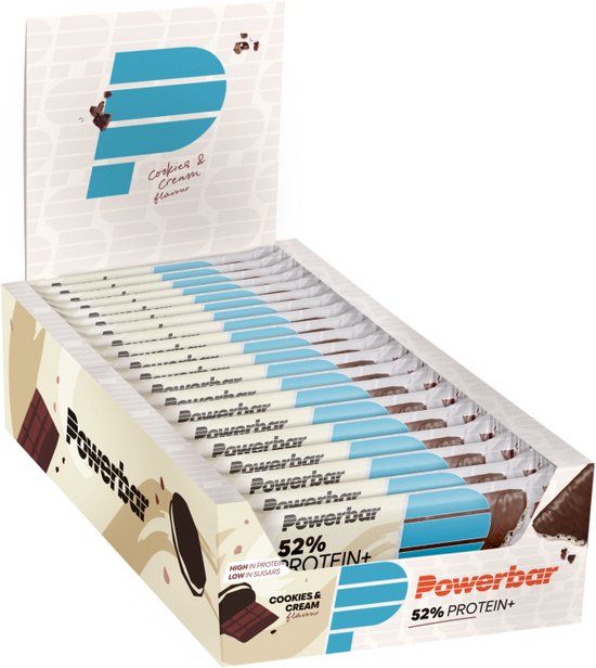 Powerbar Protein+ Bar 52% - Cookies & Cream - 20 x 50g