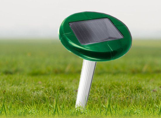 Mollenverjager Swissinno Solar Woelmuis Verjager - Effectief Mollen Verjagen tot 350m² - Zwart