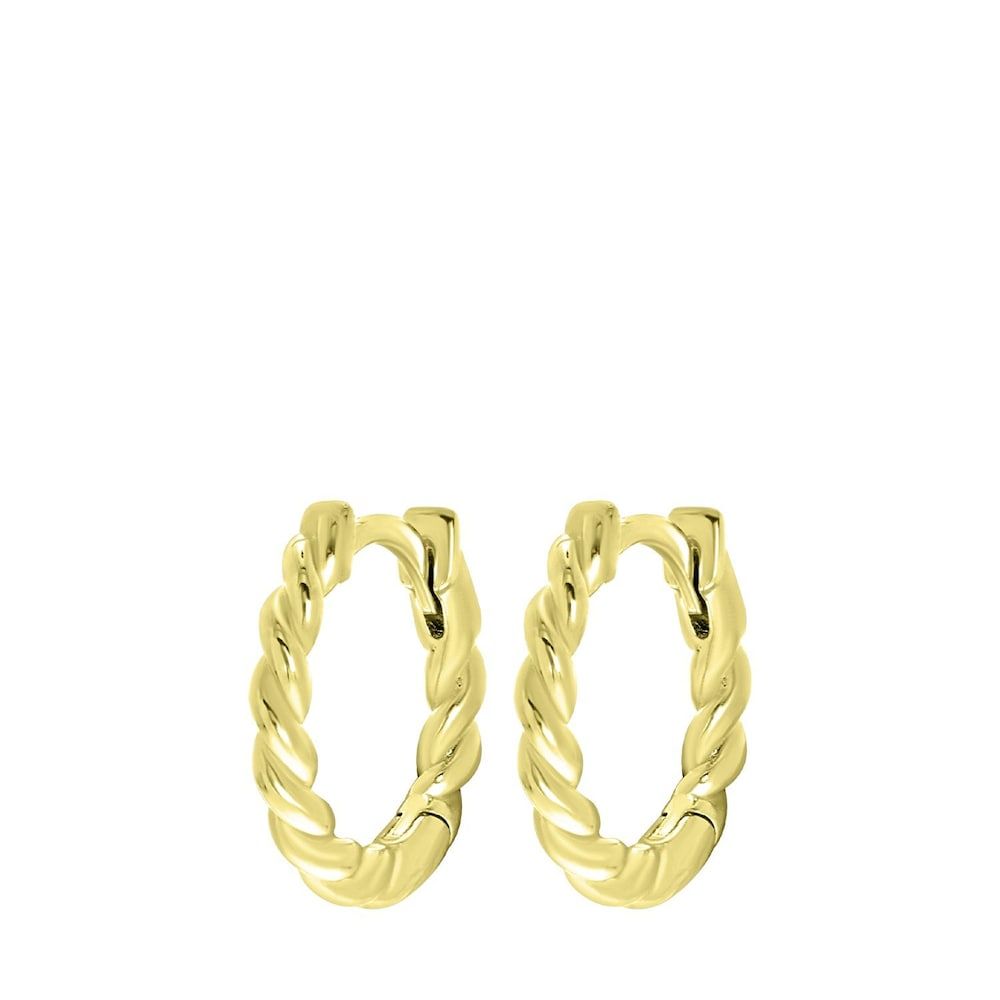 Lucardi Oorbellen Zilver - goudkleurig Dames