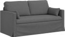 vidaXL Canapé - Gris foncé - 158 x 78 x 80 cm - Tissu