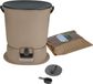 Skaza - Since 1977 Skaza Bokashi Essential Bio Afvalbak Keuken (15,3 Liter) + Onderstel - Compostbak Keuken en Tuin Gemaakt van Gerecycled Plastic - Starterset + incl. 1 kg Fermentatiestarter - Cappuccino