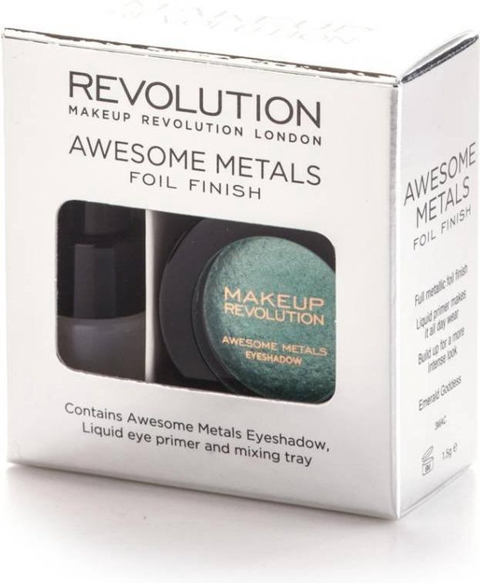 Makeup Revolution Awesome Metals Eye Foils - Emerald Goddess