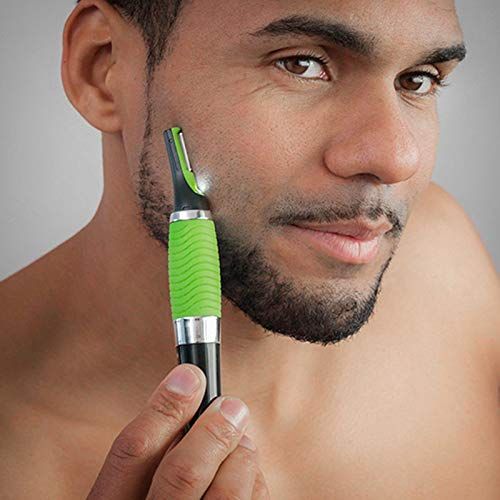 SHOP-STORY precisietrimmer voor neus, oren, hals, snor en wenkbrauwen, groen