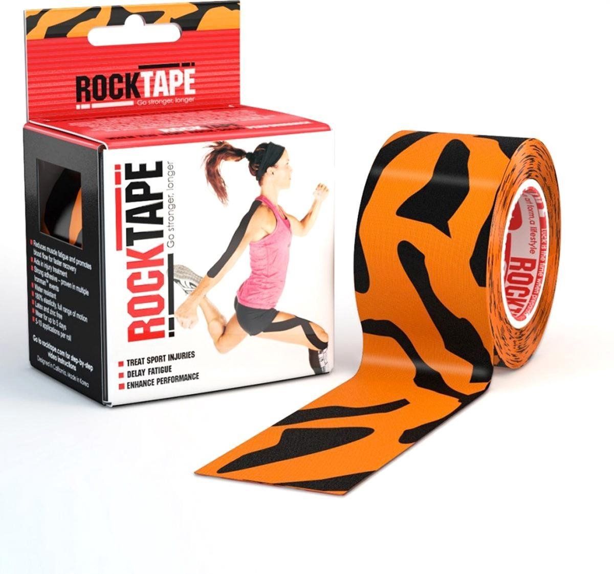 Rocktape Classic Kinesiotape - Sporttape - 5 cm x 5 m - Tijger - Zwart