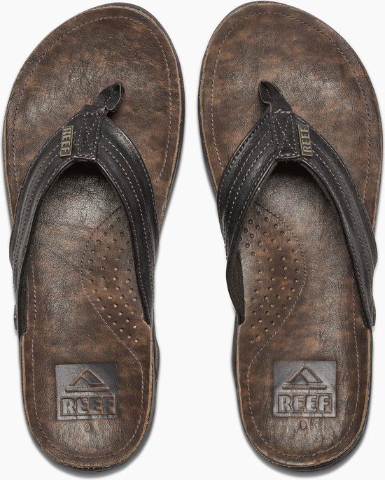 Reef J-Bay Iiidark Brown/Dark Brown Men's Flip-Flops - Dark Brown - Size 42