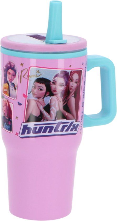 K-POP Demon Hunters Dubbelwandige Sipper Mok, 640 ml, Blauw/Paars, RVS
