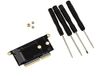 KALEA-INFORMATIQUE M2 NVMe M Key adapter om de 22+34 point SSD te vervangen in een 2016 of 2017 MACBOOK Pro A1708. met Gereedschap