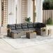 Maison Exclusive - Ensemble de meubles de jardin 8 pièces avec canapé et coussins, gris, en polyrotin