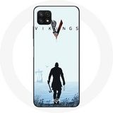 Maniacase Hoesje voor Samsung Galaxy A22 5G Vikings Series Seizoen 6 Ragnar Lothbrok De 2022 Trailer