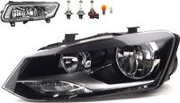 Netparts24 Johns Koplampen geschikt voor VW Polo 09-6R, bouwjaar 06/09-03/14, met H7 H7 lampen, inclusief mistlamp en knipperlicht. Onderdeelnummers: 6R1941007E, 6R1941007F, 6R0941061C