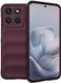 Techsuit Hoesje geschikt voor Motorola Edge 70 Fusion - Magic Shield Silicone Back Cover - Bordeaux