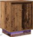 vidaXL Nachtkastje Oudhout 39 x 34,5 x 50 cm Bewerkt hout