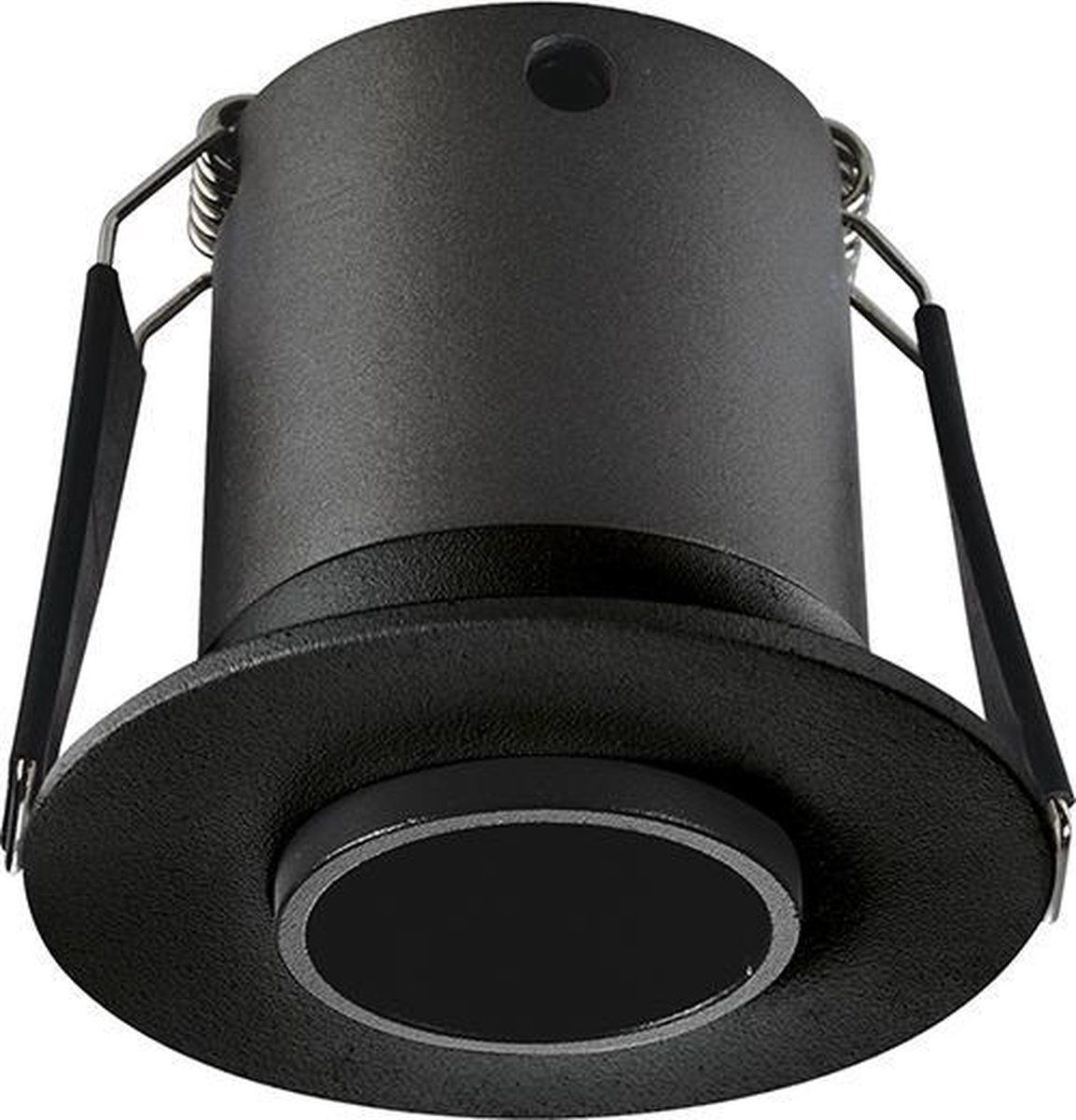 Integral LED MINI Inbouwspot Filip - Rond Zwart - Warm Wit - Niet Dimbaar - 3.3W - Integral LED