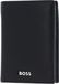 HUGO BOSS Housse de carte en cuir Classic Smooth Trifold Card Case Black Zwart