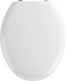 Merkloos Toiletbril Duroplast Wit Standaard Vorm 45 cm x 37.50 cm Afklikbare Zitting Inclusief Deksel