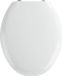 Merkloos Toiletbril Duroplast Wit Standaard Vorm 45 cm x 37.50 cm Afklikbare Zitting Inclusief Deksel
