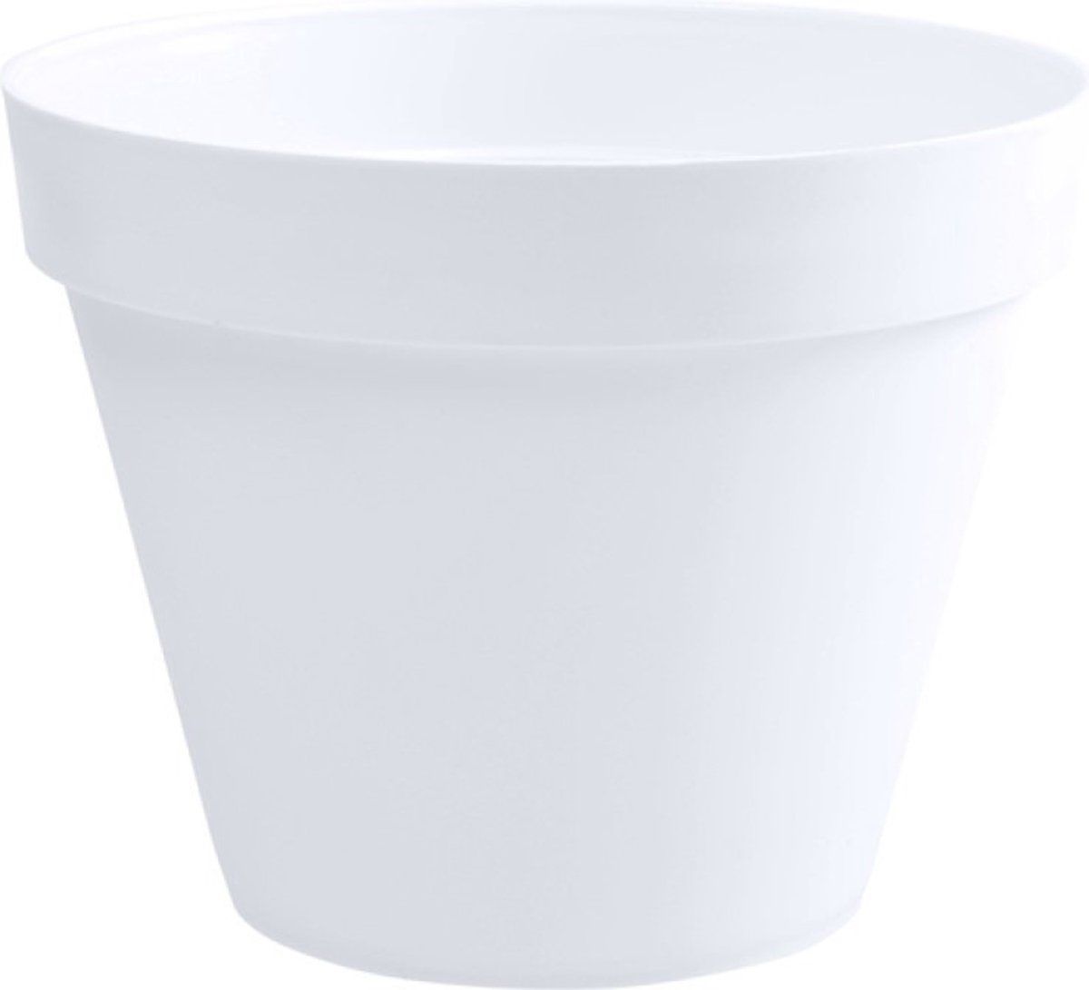 EDA Bloempot Toscane kunststof wit D40 x H32 cm - 23 liter