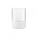 Blomus Calma Bougeoir Verre, Plastique Blanc