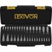 LEXIVON Torx Master dopsleutelset, gelegeerd premium staal S2, 34-delig, solide en sabotagebestendig van T6 tot T70, verbeterde opbergdoos (LX-149)