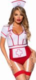 Leg Avenue Nurse Feelgood Kostuum Dames, M (Rood)