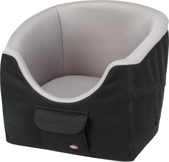 Trixie Hondenmand Auto - Kleine Honden - Zwart/Grijs - 45x42x39 cm