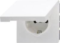 Jung LS1520KLWW Wandcontactdoos met randaarde Inzetstuk LS plus, LS design, LS 990 Alpine-wit 1 stuk(s)
