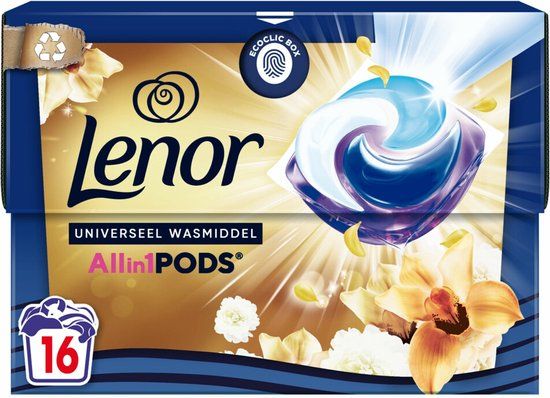 Lenor All-in-1 Pods Gouden Orchidee - 16 stuks