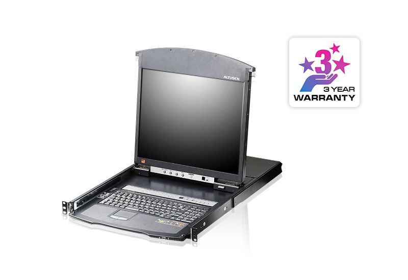 ATEN KL1516AiM 16-poorts KVM over IP-switch met 17" LCD-console