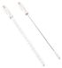 Brosse de nettoyage flexible pour lavabos et douches - Lot de 2 - Grande taille - Plastique - Blanc