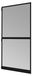 Porte anti-insectes, 120x240 cm, cadre en aluminium, couleur anthracite