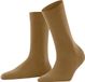 FALKE Softmerino eenkleurig wol katoen sokken dames geel - maat 41-42